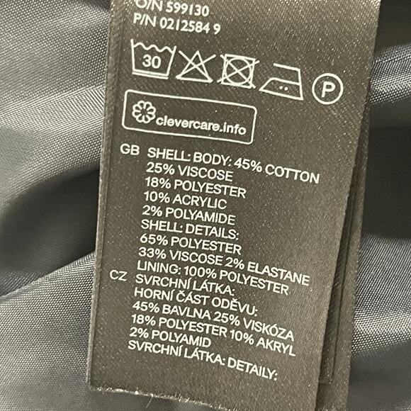 HM Blazer Jacket Size M Red White Blue Full Zip Tweed Academia Modest - Picture 6 of 7